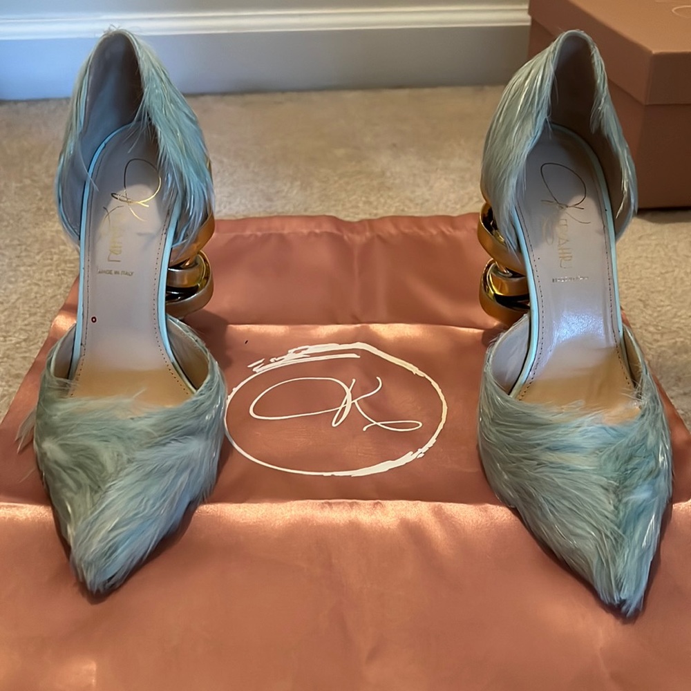 Mint Jenine Fairytale Pointed Toe d'Orsay Pump